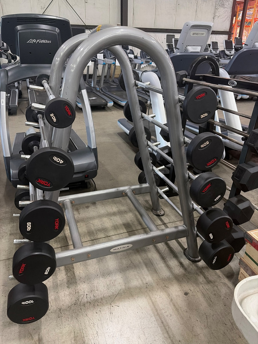 Fixed Barbells - 10-110 with Rack