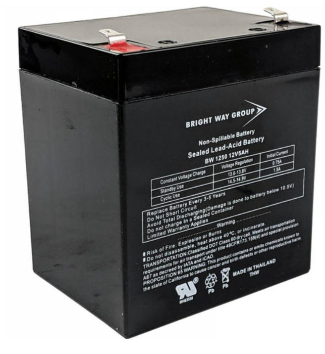 Precor Rechargeable Battery -12 Volt 5 Ah