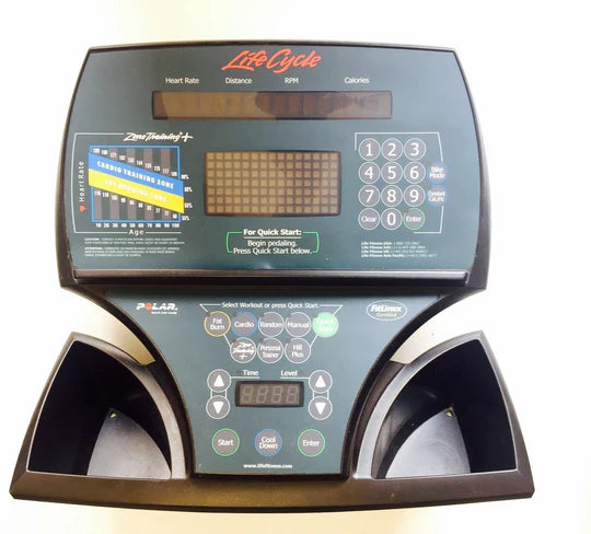 Life Fitness Upright Bike 9500 HR 95C Display Console Panel & PCB Lifecycle